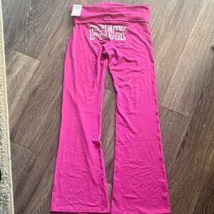 Y2K NWT PINK Victoria's Secret Hot Pink Yoga Pants